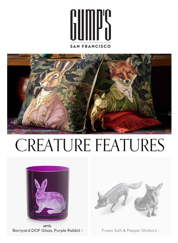 GUMP'S, Creature Features Campaign, 2024