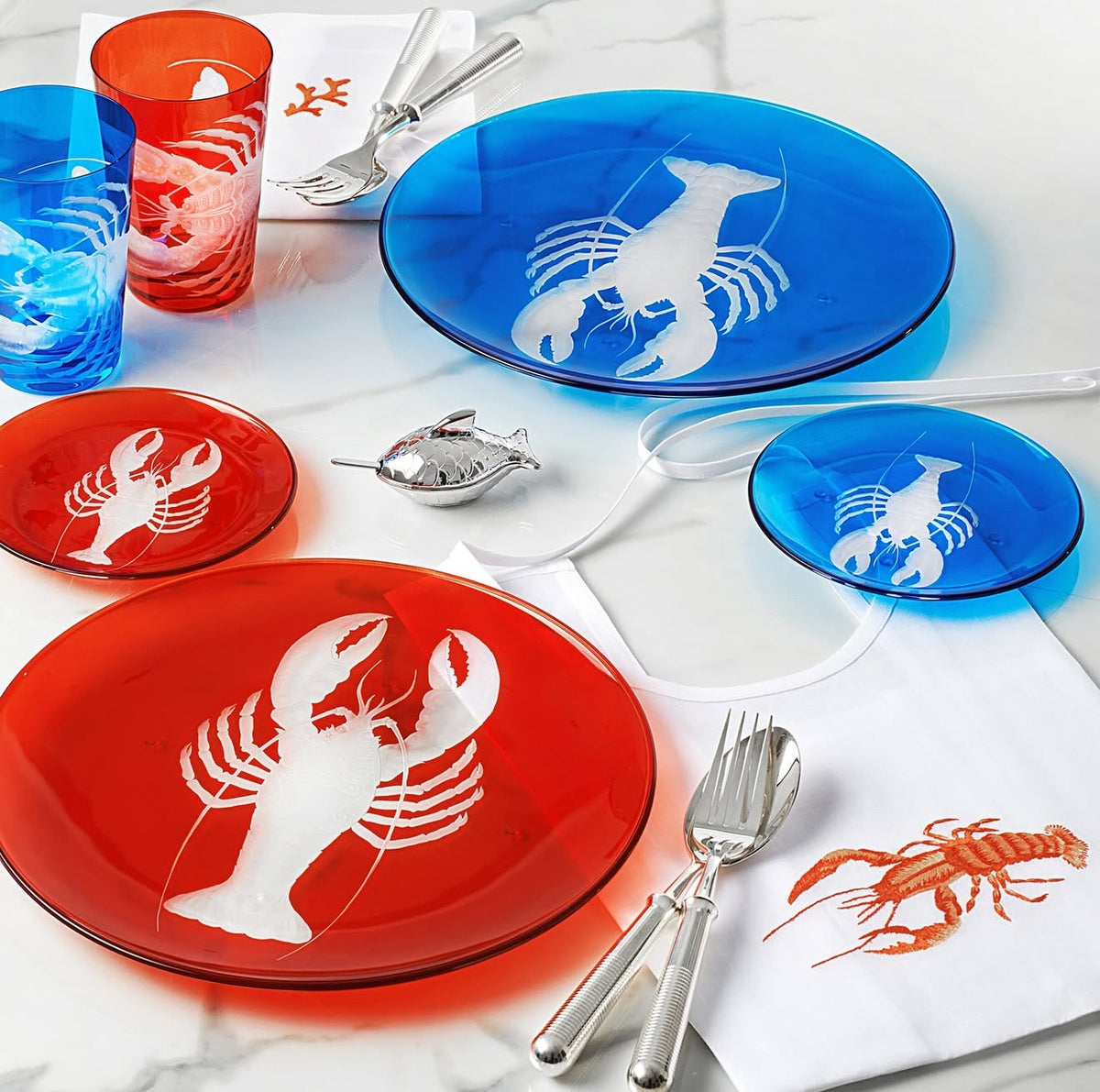 <b>Lobster</b><br>Dinner Plate in Burnt Orange