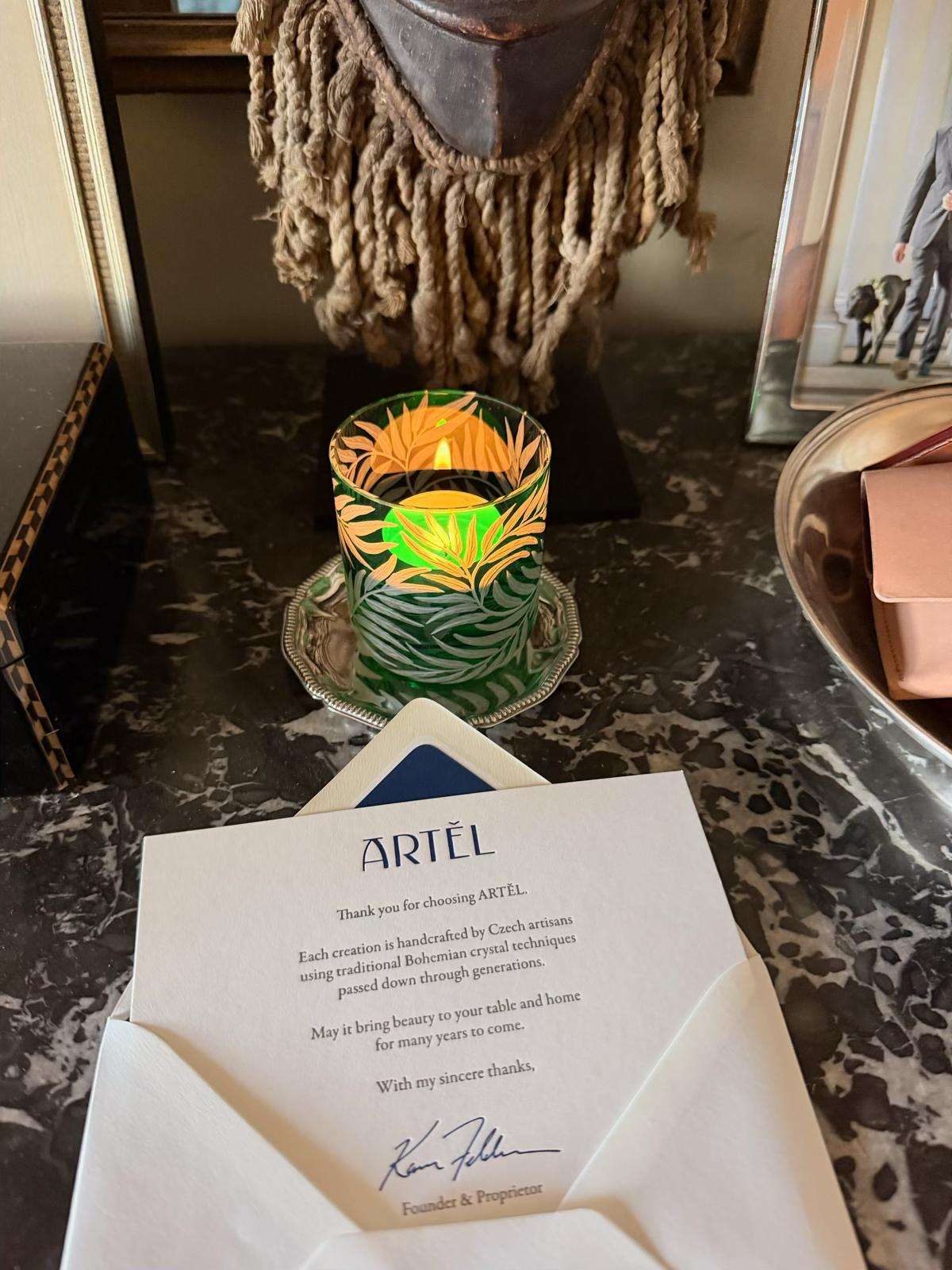 Willow Votive in Emerald