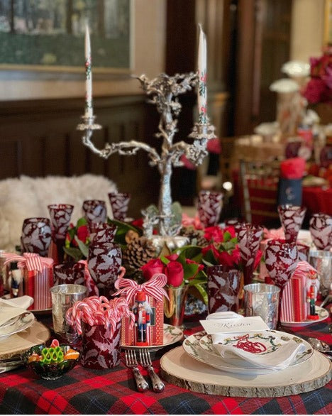 <b>Holliday Collection Holly</b><br>Wine Goblet in Red