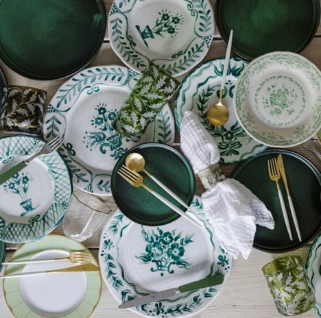 <b>Oak Leaves</b><br>Highball in Khaki Green 