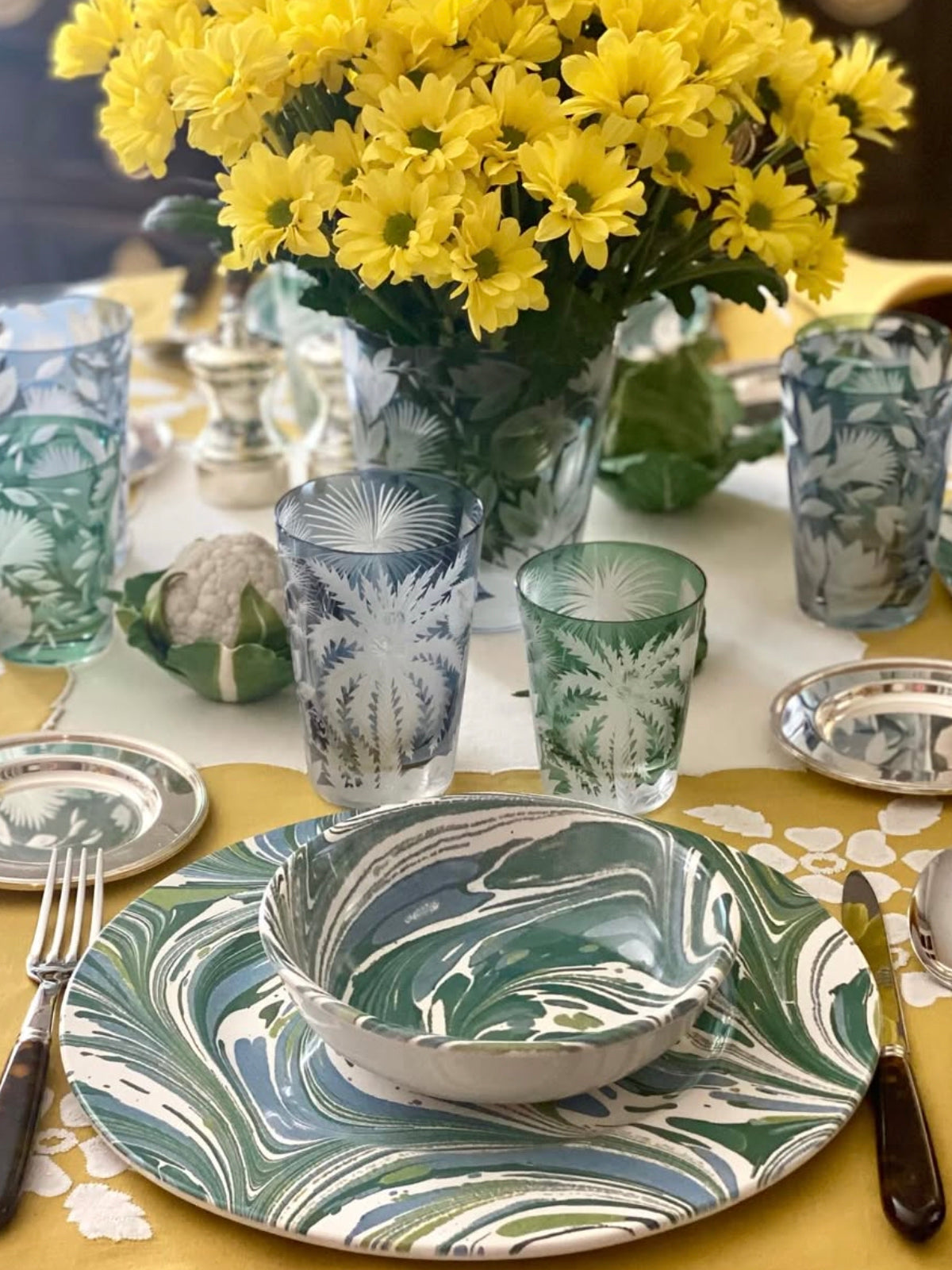 <b>Primeval Palms</b><br>Tall Tumbler in Slate