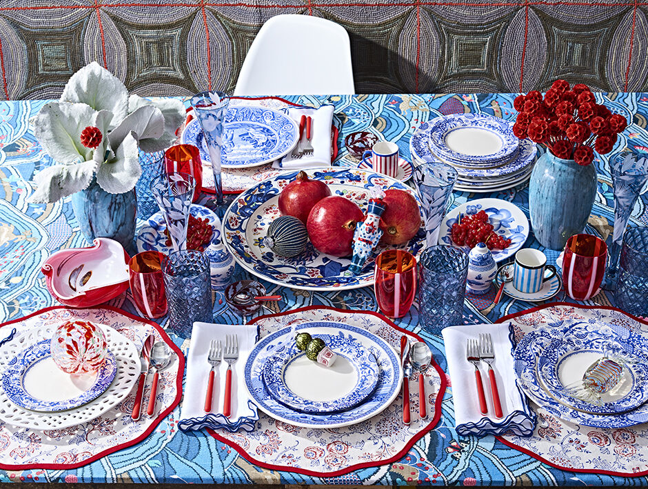 <b>Verdure</b><br>Champagne Flute in Blue