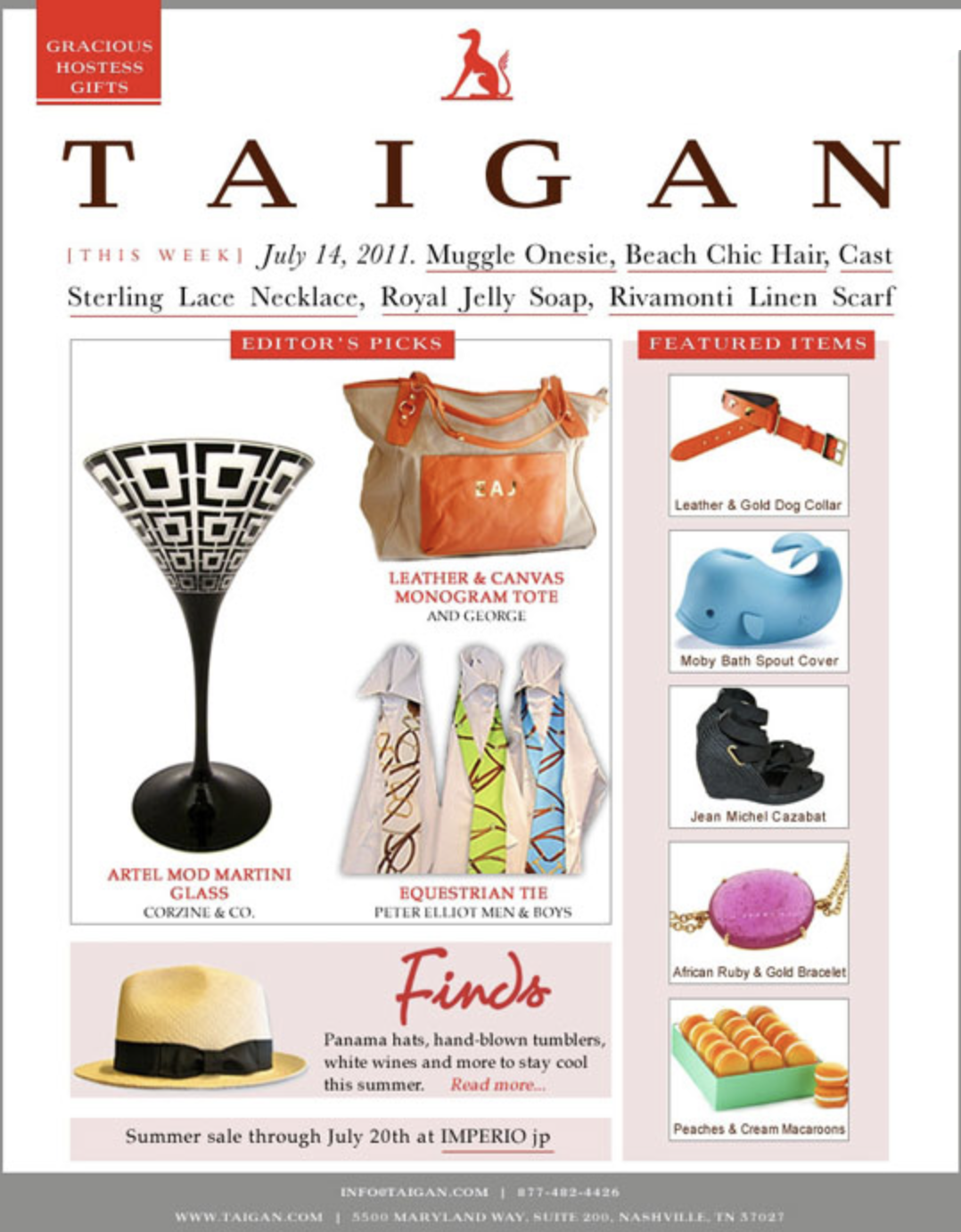 Artěl’s Mod Color Middle (MDC) Cocktail Featured in Taigan – July 2011