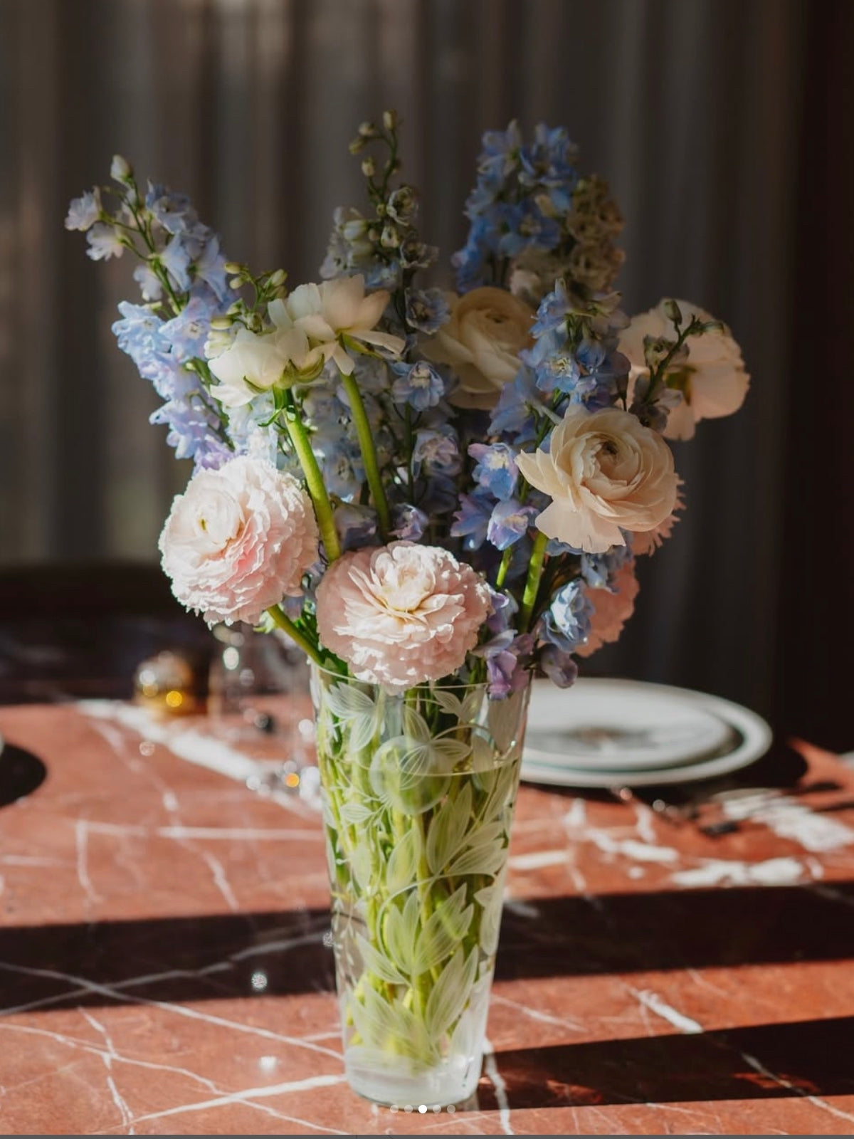 Verdure vase with flowers, styled by an ARTĚL client