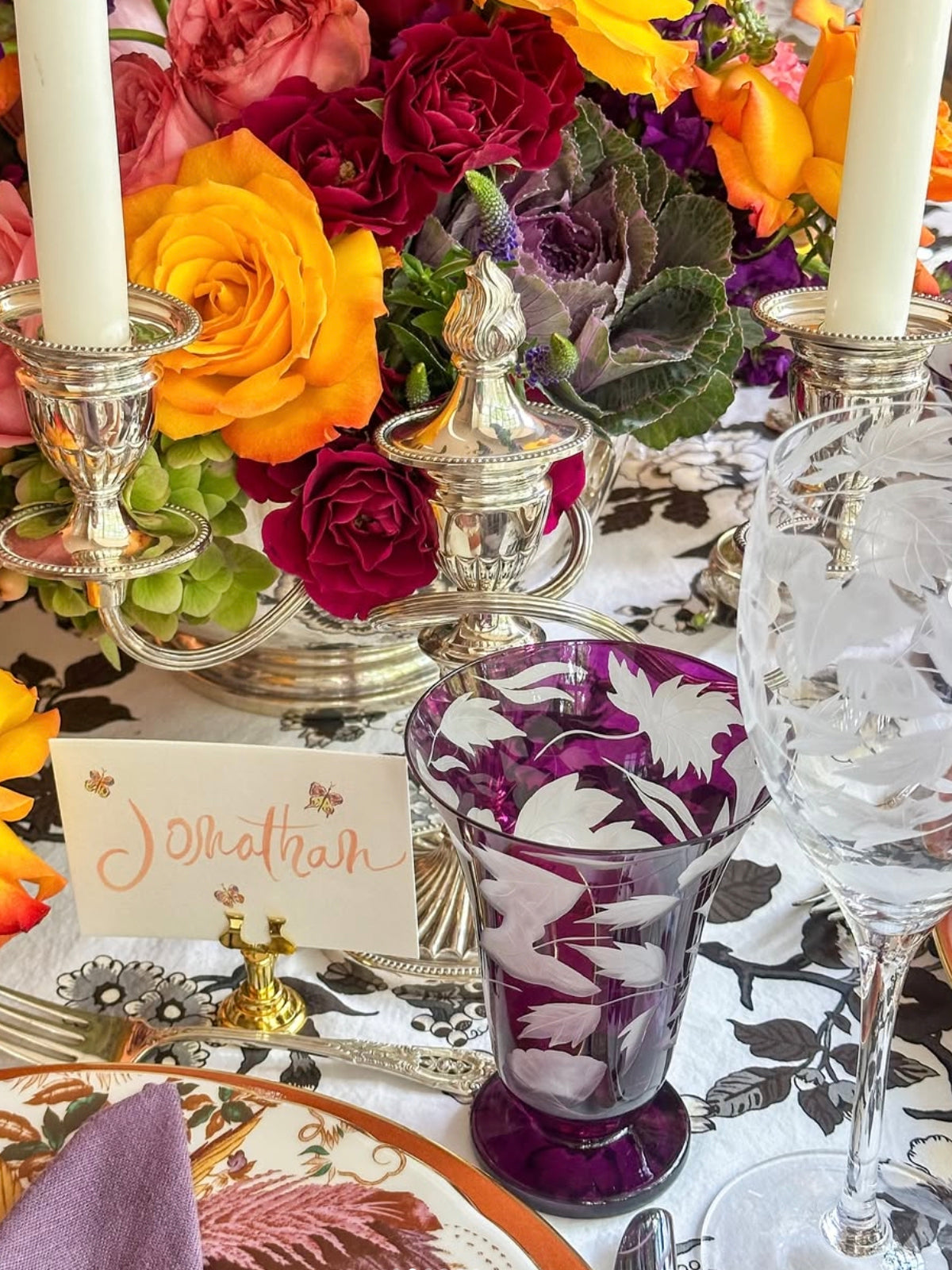 <b>Foliage</b><br>Stemless Goblet in Purple