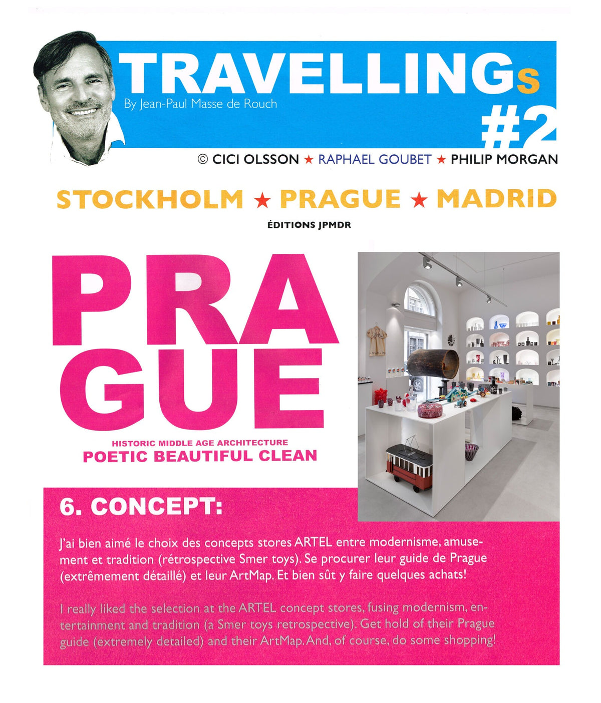 Artěl Concept Stores Featured in Travellings Magazine