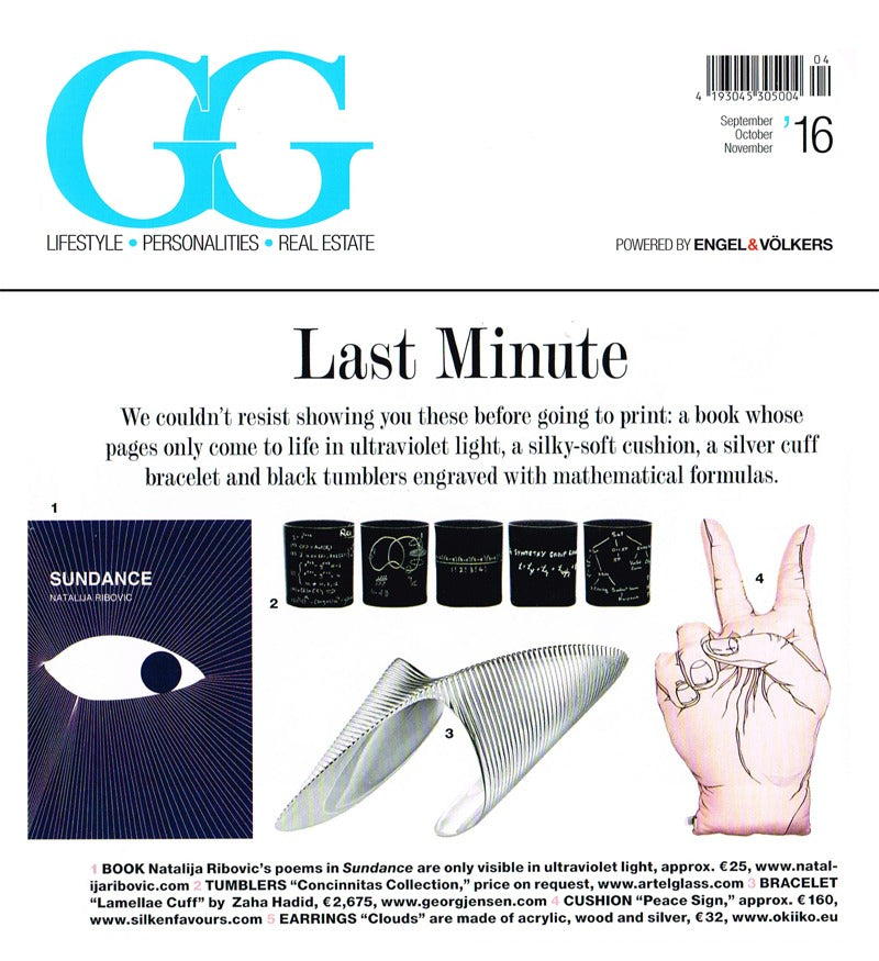 Artěl’s Concinnitas Collection Featured in GG – September–October–November 2016