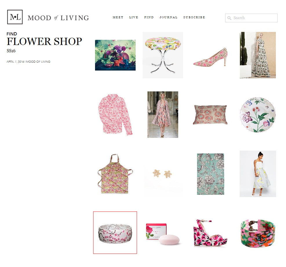 Artěl’s Sakura Featured on Mood of Living – April 2016