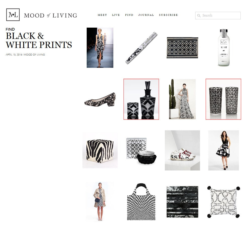 Artěl’s Deco and Greek Key Featured on Mood of Living – April 2016