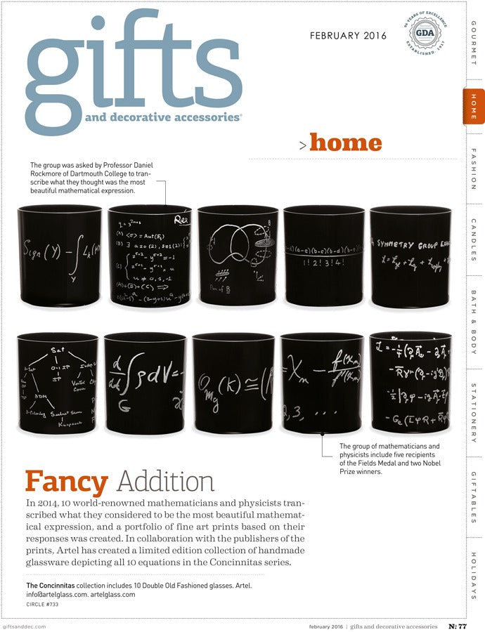 Artěl’s Concinnitas Featured in Gifts & Decorative Accessories – February 2016