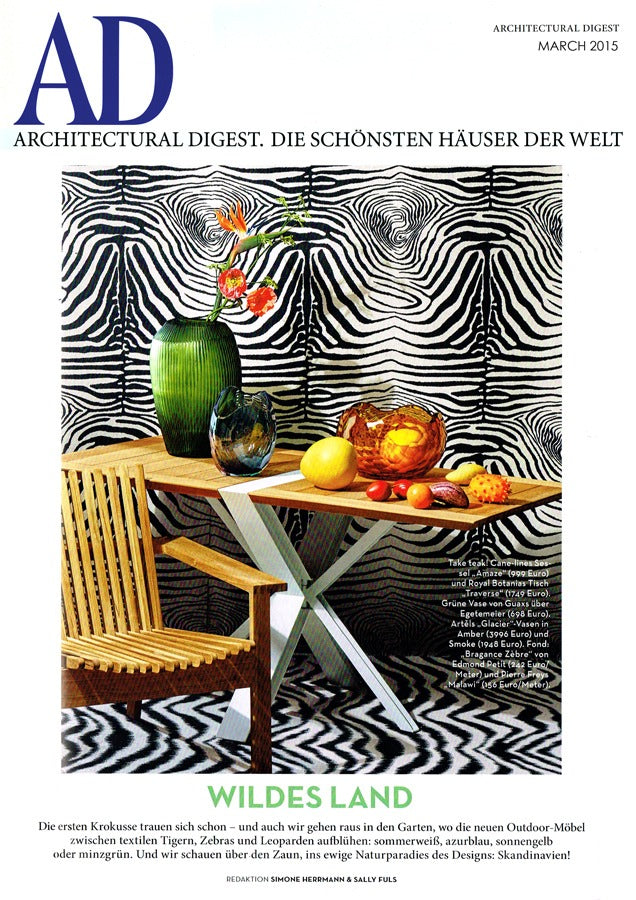 Artěl’s Glacier Bowl and Vase Featured in Architectural Digest Germany – March 2015