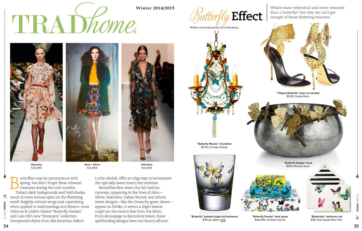 Artěl’s Fly Fusion Painted II Single Old Fashioned Featured in Traditional Home Magazine – Winter 2014–2015