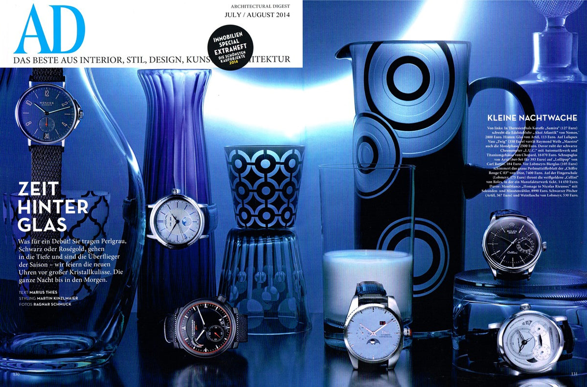 Artěl Glass Featured in Architectural Digest Germany – July–August 2014