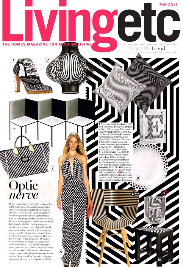 Artěl’s Deco Double Old Fashioned Featured in the May 2014 Issue of Living Etc Magazine