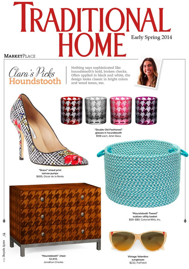 Artěl’s Houndstooth Double Old Fashioned Featured in Traditional Home – Spring 2014