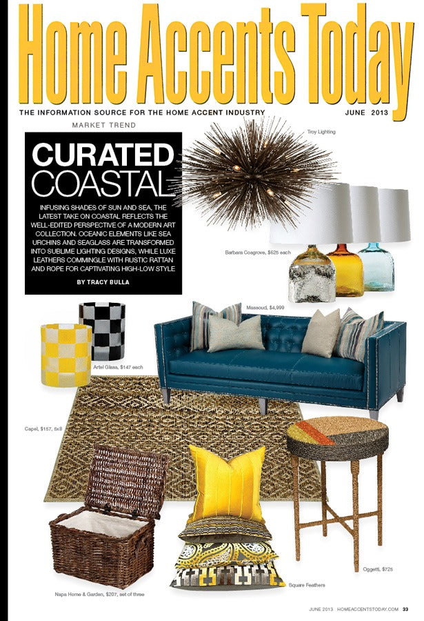 Artěl’s New Chequers Motif Featured in Home Accents Today – June 2013