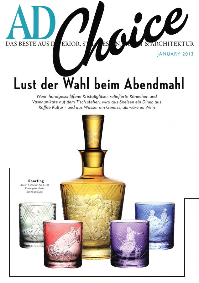Artěl’s Sporting Collection Featured in Architectural Digest Germany – January 2013