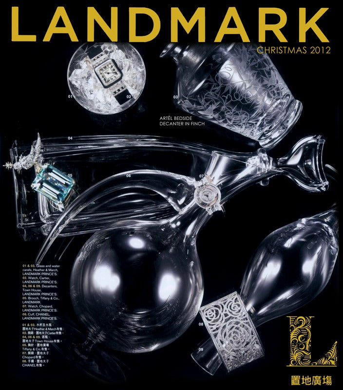 Artěl’s Sardinky Barware Decanter Featured in Landmark – Christmas 2012