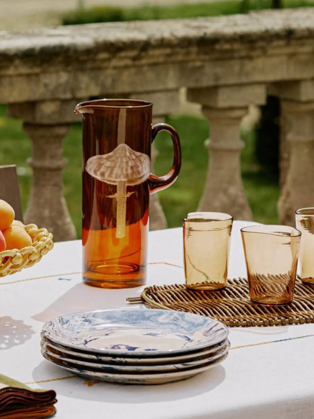 <b>Mushroom Parasol</b><br>Large Pitcher in Walnut