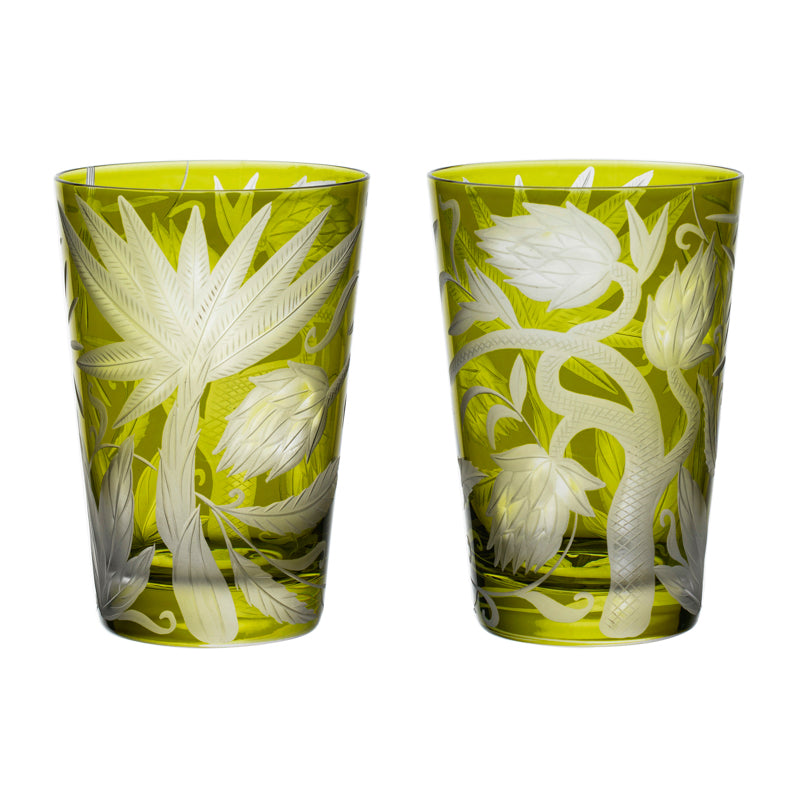 Jungle Deco — Tumbler, Olive