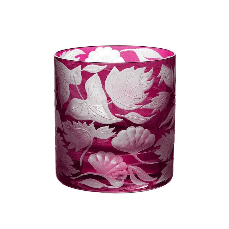 Foliage — Small Tumbler, Fuchsia