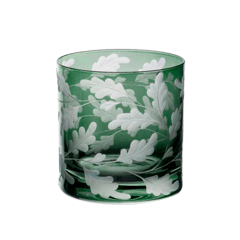 Oak Leaves — Small Tumbler, Sage