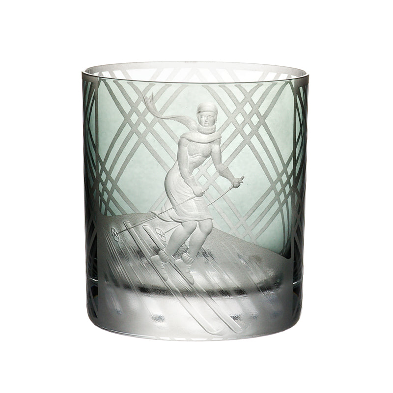 Sporting Collection Skiing Female, Double Old Fashioned, Grey