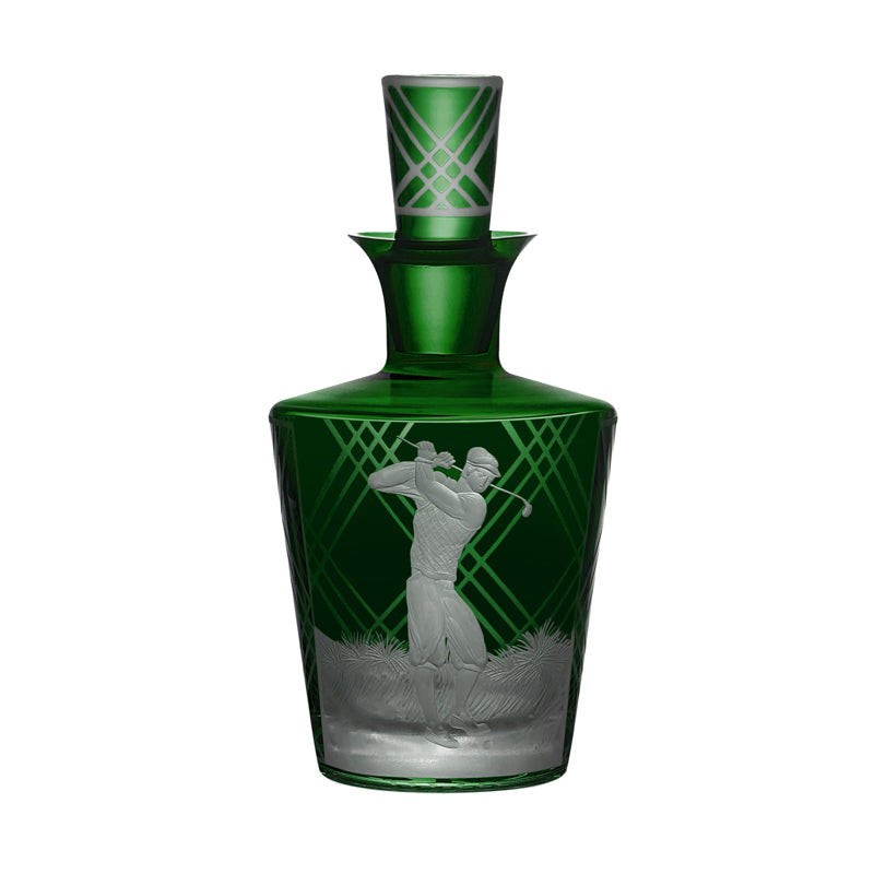 Sporting Golf, Barware Decanter, British Racer Green