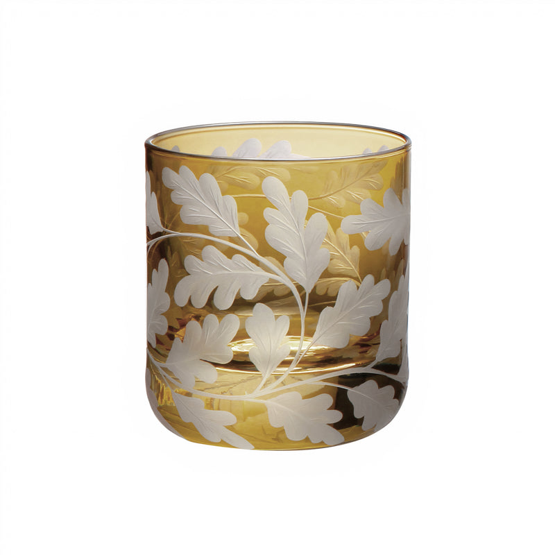 Oak Leaves, Votive, Taupe