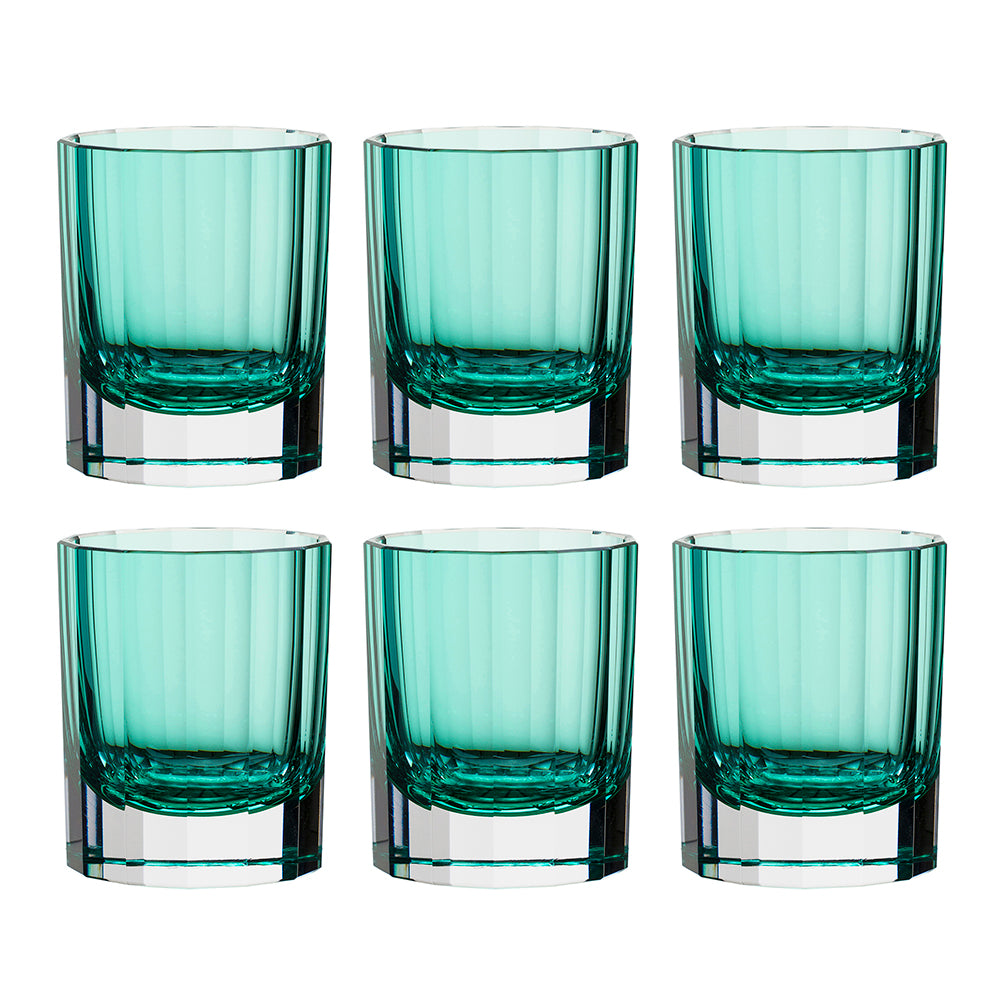 FACETED crystal in Teal