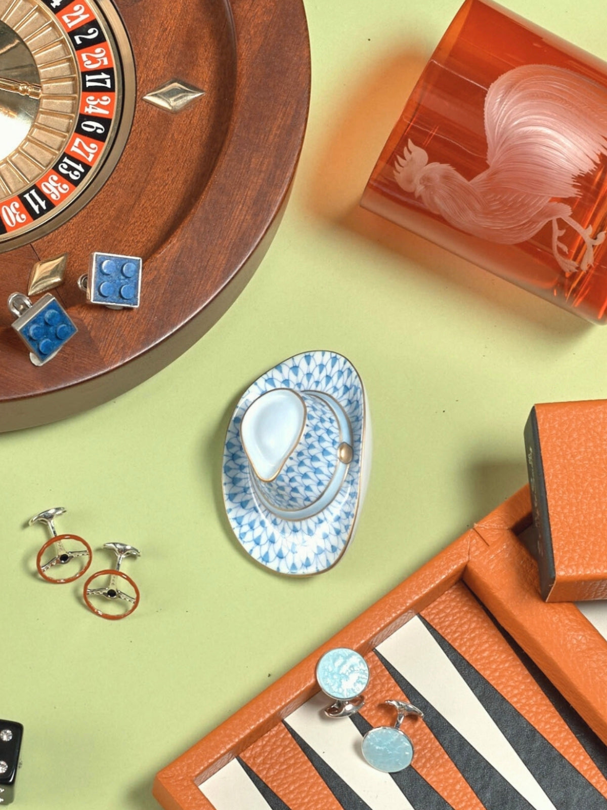 <b>Barnyard Rooster</b><br>Double Old Fashioned in Burnt Orange